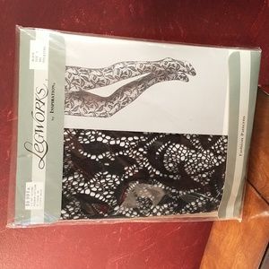 Legworks by Inspiration Vintage Pantyhose Fashion Abstract Pattern Nylon Hosiery